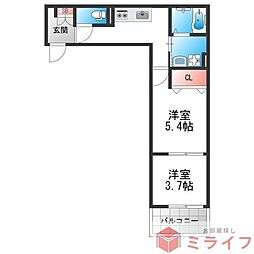 ヴェルメゾン加美東 3階/-