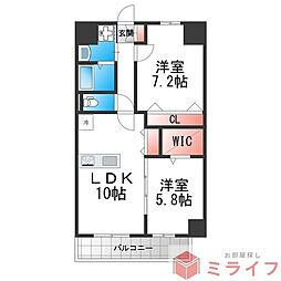 FREEDOM residence堺寺地町 2LDKの間取図画像