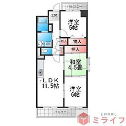 グレーシィ喜連 3LDKの間取図画像