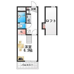 レオパレスたつみ 2階