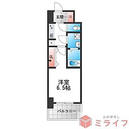S-RESIDENCE堺altklas 1Kの間取図画像