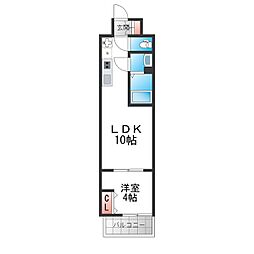 仮)AND TERRACE文の里 1LDKの間取図画像