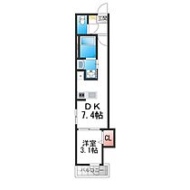 1階 / 1DK / 26.26㎡