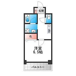 GROOVE平野 1Kの間取図画像