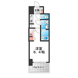 S-RESIDENCE堺altklas 1Kの間取図画像