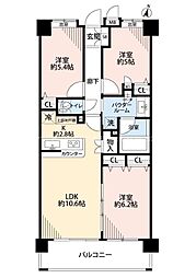 間取図画像 3LDK