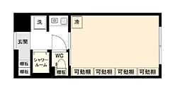 M.ハウス 1Kの間取図画像