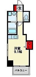 MDIフォレストガーデン三ケ森 ワンルームの間取図画像