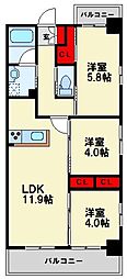 間取図画像 3LDK