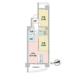 さくらヒルズフジミ 2LDKの間取図画像