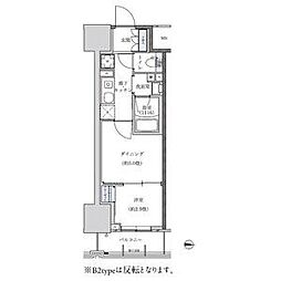 パークアクシス新栄 1DKの間取図画像
