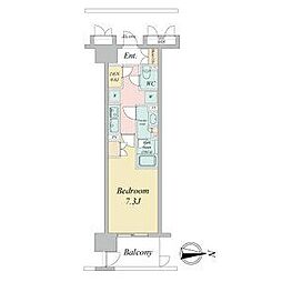 ラフィシア上前津 1Kの間取図画像