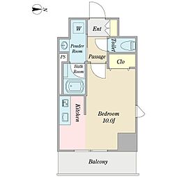 プロシード大須 ワンルームの間取図画像