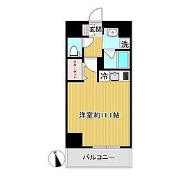 ショーケンレジデンス名古屋今池 ワンルームの間取図画像