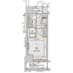 エスリード栄ル・クール 1Kの間取図画像