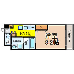 グランドステージ今池 1Kの間取図画像