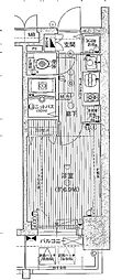 プレサンスサカエリバースタイル 1Kの間取図画像