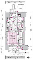 プレサンスロジェ大須白川公園 1LDKの間取図画像