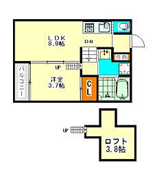 ハーモニーテラス千種2 1SLDKの間取図画像