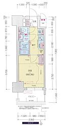 プレサンス新栄ユリシス 1Kの間取図画像