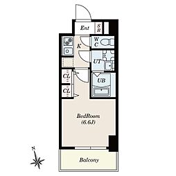 S-RESIDENCEImaikearcana 1Kの間取図画像