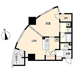 ドゥーエ上前津 1LDKの間取図画像