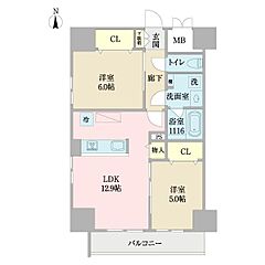 物件の間取り