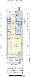 プレサンス新栄リベラ 1Kの間取図画像