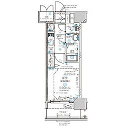 ディアレイシャス上前津 1Kの間取図画像