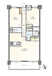 藤和シティコープ東別院 2LDKの間取図画像