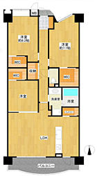 シャトレ愛松稲沢5 3LDKの間取図画像
