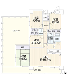 間取図画像 3LDK