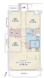 間取図画像 3LDK