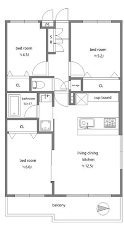 間取り ラ・スペース東雪谷 2階/-