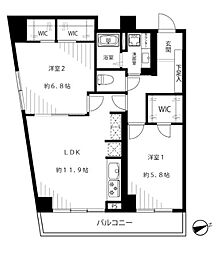 間取図画像 2LDK