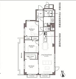 三井馬事公苑南ハイツ 3LDKの間取図画像