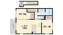 間取図画像 2LDK