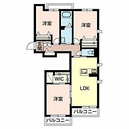 ソレイユ・イズミ 3LDKの間取図画像