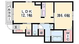アノン 1LDKの間取図画像