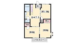 パルコ 3DKの間取図画像