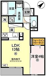 Casa Liber 1LDKの間取図画像