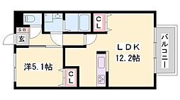 レオントポディウム2番館 1LDKの間取図画像