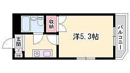 グリーンハイツ南駅前 1Kの間取図画像