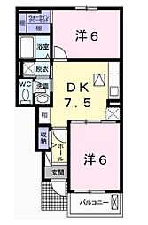 間取図画像 2DK