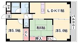 APALT永良川 3LDKの間取図画像