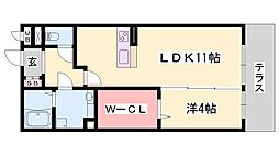 フェリーチェ 1LDKの間取図画像