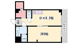 五反ビル 1LDKの間取図画像