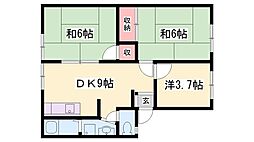 アーバン辻井 3DKの間取図画像