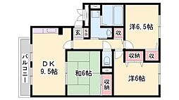 アゼリア21 3DKの間取図画像