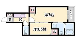 間取図画像 1K